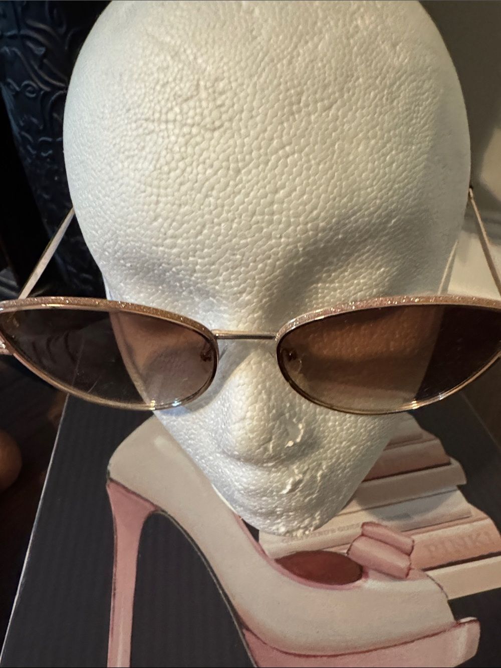 Gold Rim Cat-Eye Sunglasses - Women's Accessories